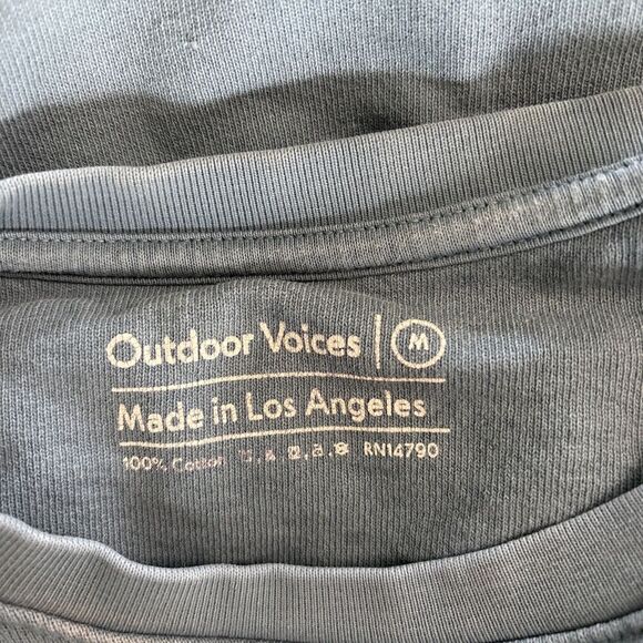 Outdoor Voices Men's Blue Cotton Crewneck Sweatshirt Made In The USA Medium - Picture 4 of 4